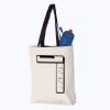 11L Canvas Tote with Contrast-Color Handles Thumbnail