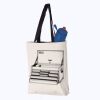 11L Canvas Tote with Contrast-Color Handles Thumbnail