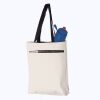 11L Canvas Tote with Contrast-Color Handles Thumbnail