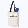 11L Canvas Tote with Contrast-Color Handles Thumbnail